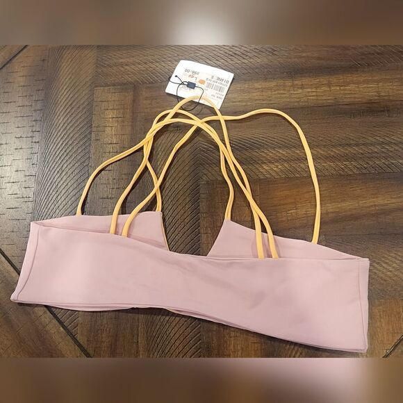 KAOHS strappy bikini top orange and pink Large **READ LISTING** - Picture 2 of 10